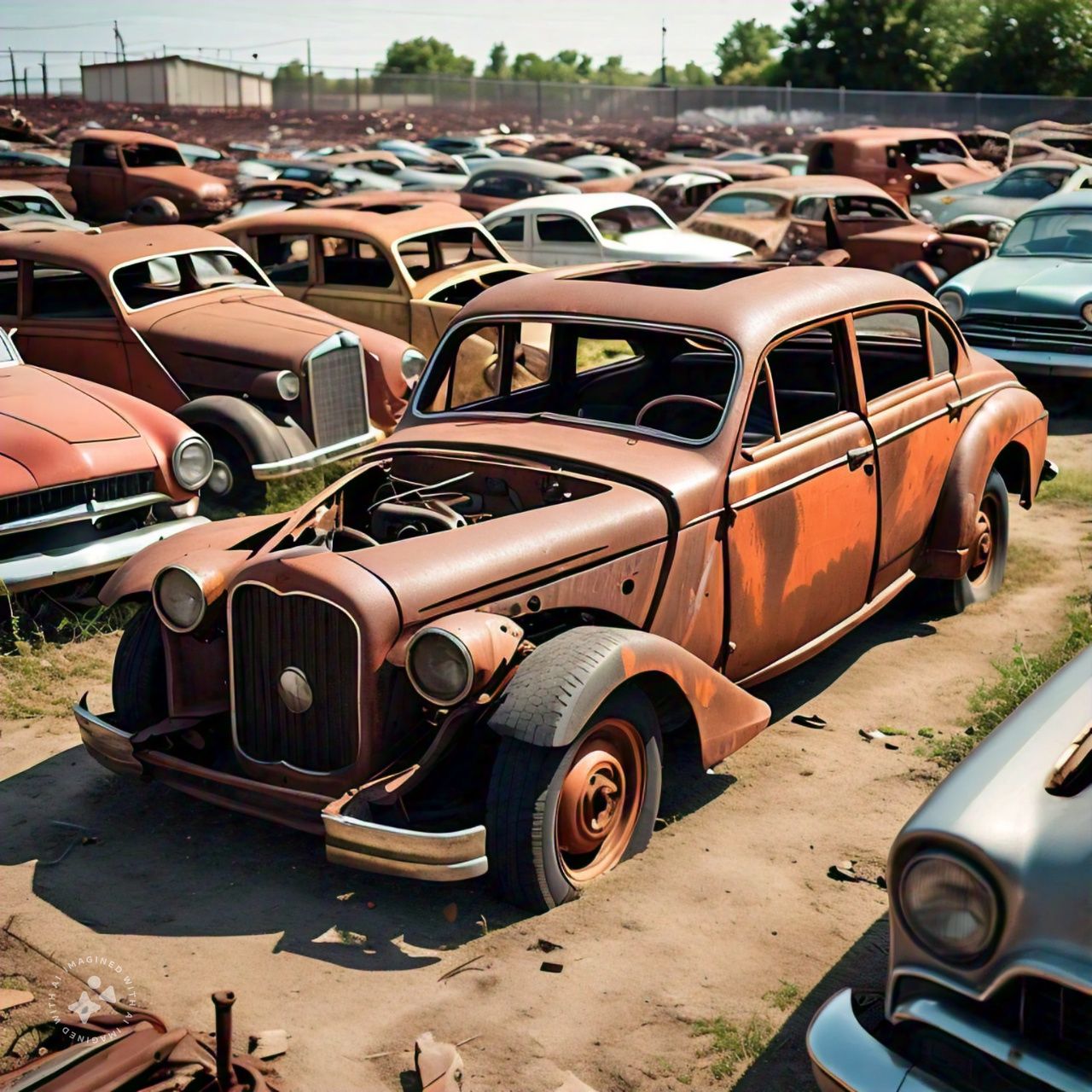 well organized junkyard